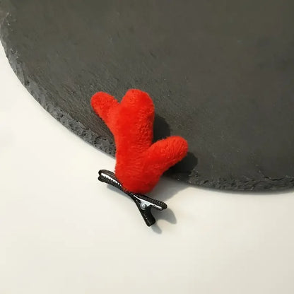 1 par de grampos de cabelo de chifre de rena de natal para meninas e acessórios