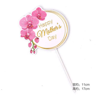 Feliz Dia das Mães Banner Decorações - Sinal de Guirlanda de Mães com Glitter Rosa Banner