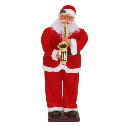 Papai Noel Dançante Animado Tamanho Real De 6' Shopping, Papai Noel Dançante Enfeites