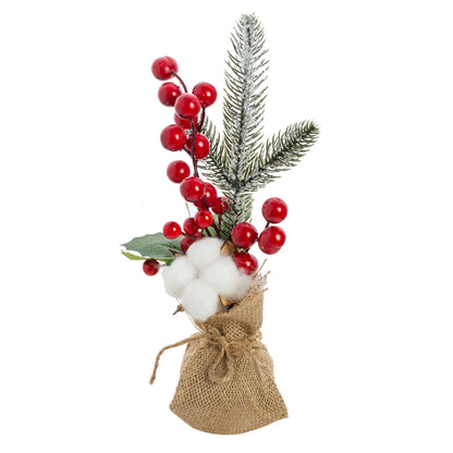 Vasos Árvores de Natal 1/3 Peças 23cm de Altura Pequenos Vasos de Árvores de Natal