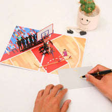 Carregar imagem no visualizador da galeria, Cartão pop-up de basquete 3D - Aniversário - Dia dos Pais - Todas as ocasiões
