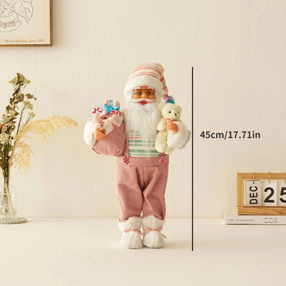 Boneco de Papai Noel - Decoração mesa Natal, estatuetas de Papai Noel, em pé, Papai Noel