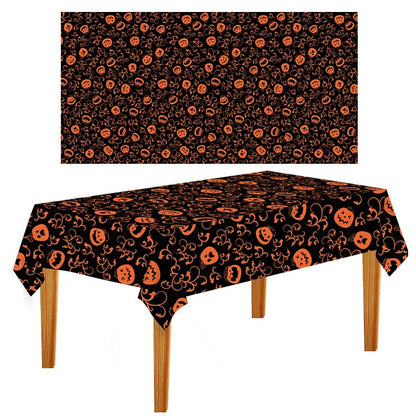 Toalhas de mesa sangrentas de Halloween Capa de crânio de plástico capa de mesa