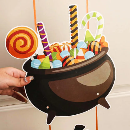 Decoração de Halloween - Conjunto de 1 peças de decoração Halloween castelo fantasma