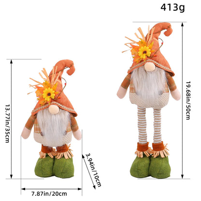 Bonecos Espantalho Gnomo Homem Pé Comprido Espantalho 50cm palha junino decorativo