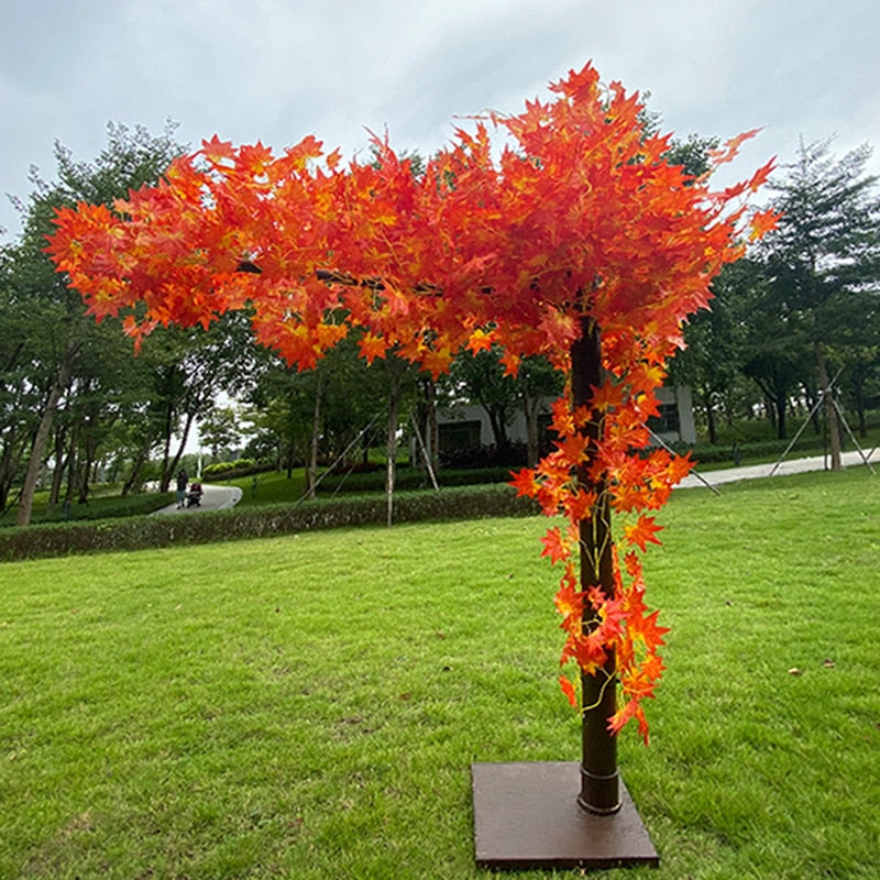 Plantas de simulação artificial árvore decoração árvore falsa hotel shopping center