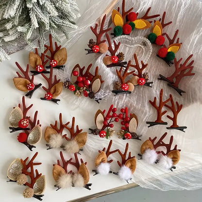 1 Par Grampos De Cabelo De Natal Grampo De Cabelo De Natal Acessórios