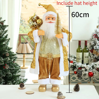 Papai Noel Papai Noel grande de 60cm, decoração de Feliz Natal para Lar, Feliz Ano Novo