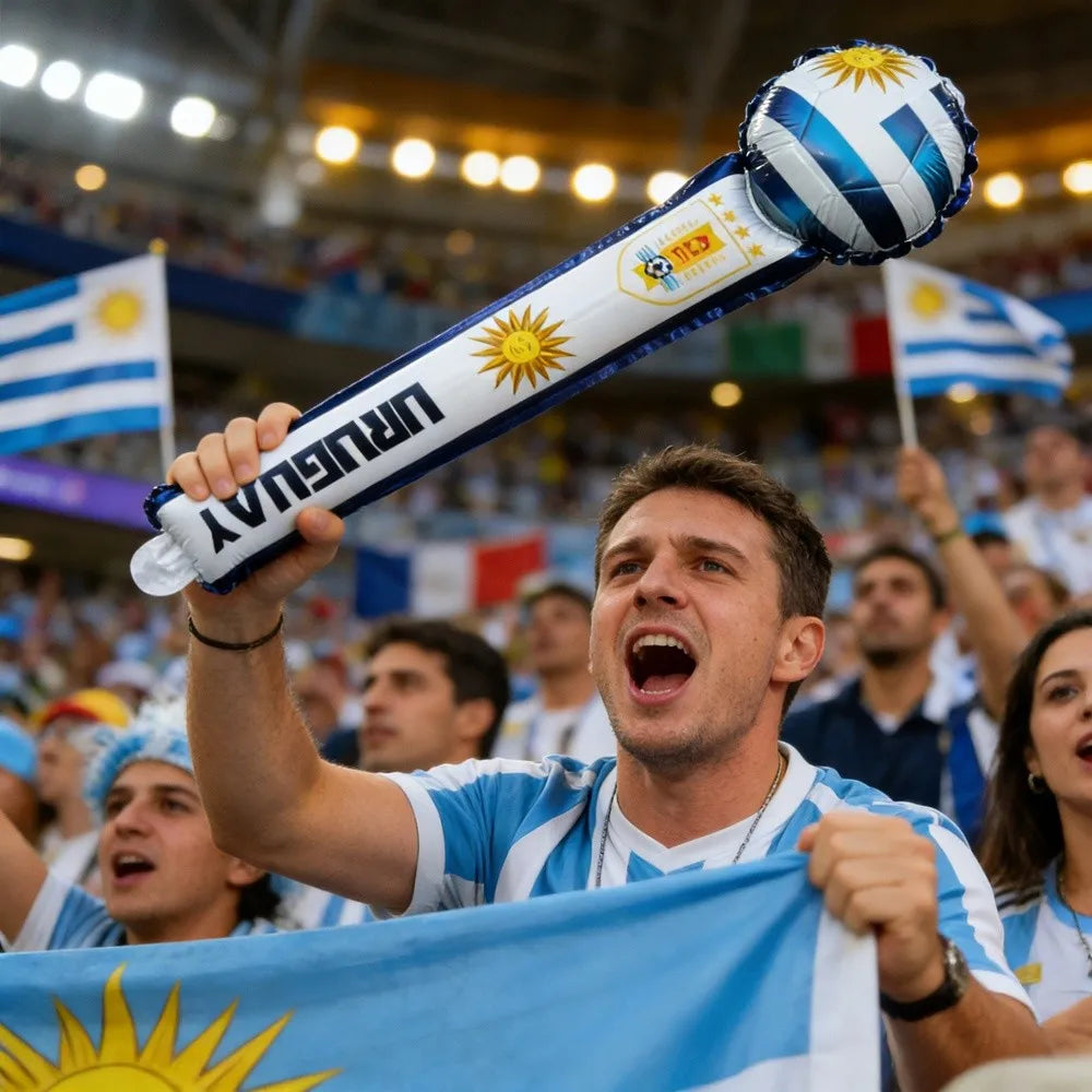Balões Bastões Reutilizáveis Alumínio Copa do Mundo 50 Unidades