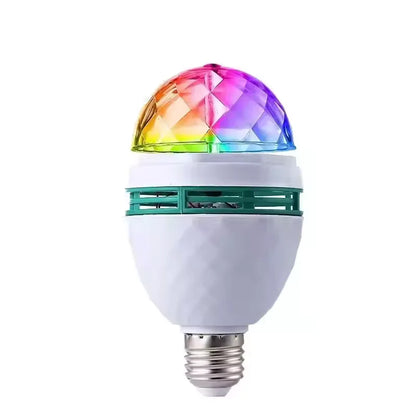 Lâmpada LED Colorida Natal Globo Giratório com Luzes para Festas RGB 3W-6W Bivolt E27