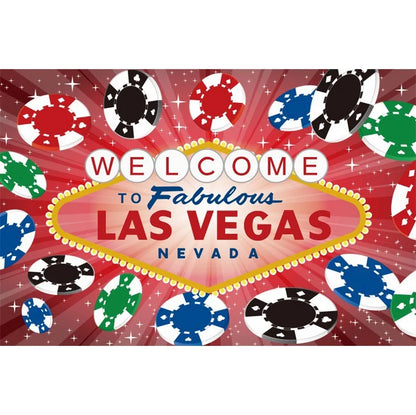 Cenário de aniversário de cassino Las Vegas Casino Noite Tema de Aniversário Decorações