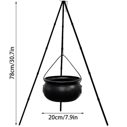 Caldeirão de bruxas decoração de Halloween para ambientes externos, caldeirão grande