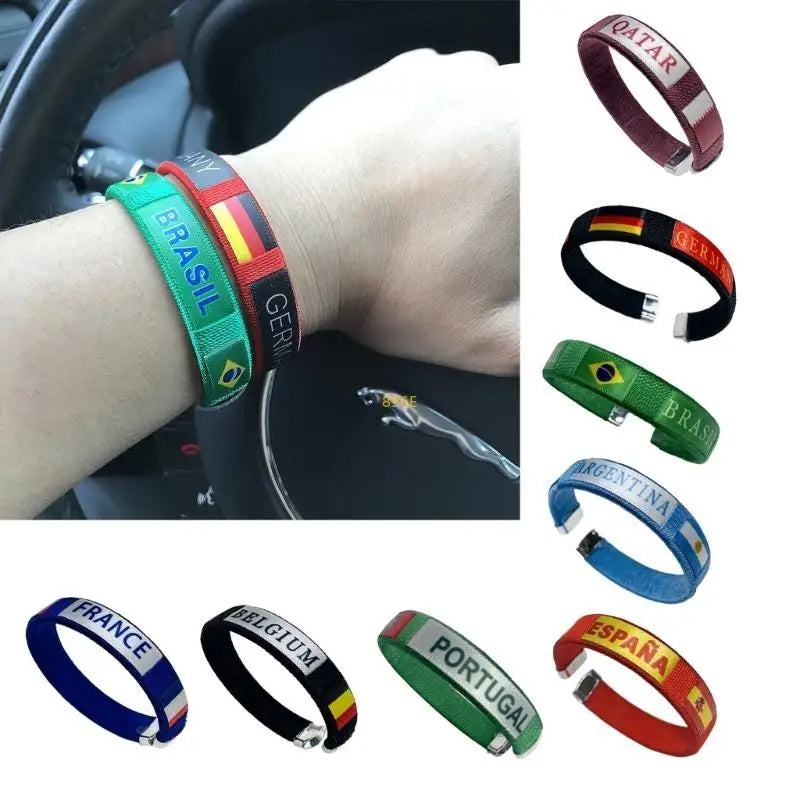 Pulseira Copa do Mundo bandeira verde do Brasil Acessório Perfeito para Torcer no Futebol