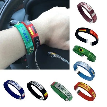 Pulseira Copa do Mundo bandeira verde do Brasil Acessório Perfeito para Torcer no Futebol