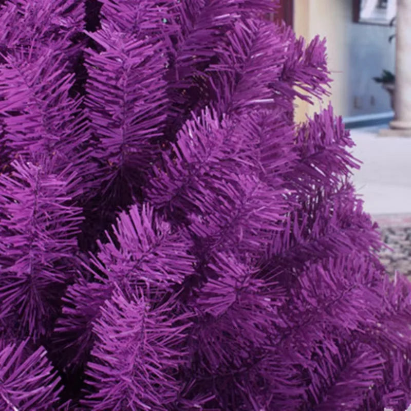 Árvore de Natal roxo premium de 5 metros, árvore de Natal artificial de PVC, (roxo, 5 Metros)