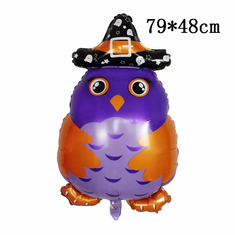 Decoração de festa de Halloween 3D balões decoração abóbora gato balão forma fantasma