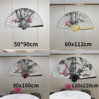 Leque Diferente De Madeira 120x220cm Bambu Branco leque de papel branco de bambu