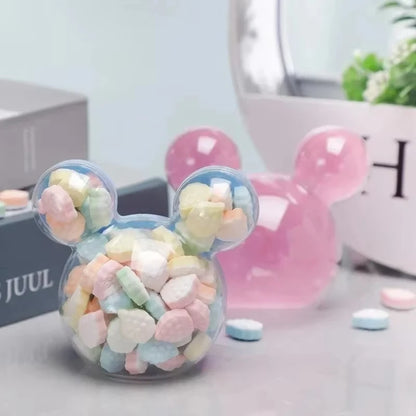 Caixa de Doces 24 peças de plástico Mickey Head Mouse caixa doces caixa  (24 peças rosa)