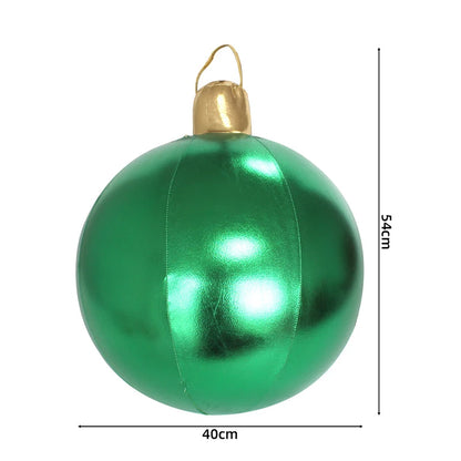 Bola de Natal Gigante Inflável para Decoração, Natalinas Coloridas Cenários Fotográficos