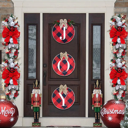 Guirlanda de Natal de vime dourado com luzes LED