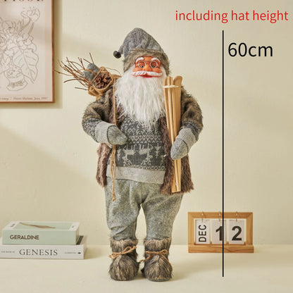 Papai Noel Papai Noel grande de 60cm, decoração de Feliz Natal para Lar, Feliz Ano Novo