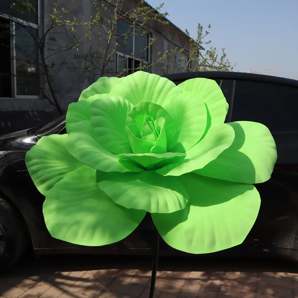 Simulação Peônia Flor , Foto Adereços Janela Exibição Artificial e Gigante 50cm Flores