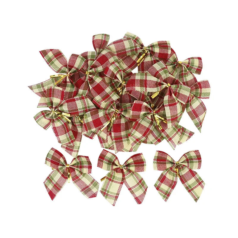 Kit 10/20 peças Laços Grande Vermelho com Telinha Decoração Árvore Guirlanda Natal