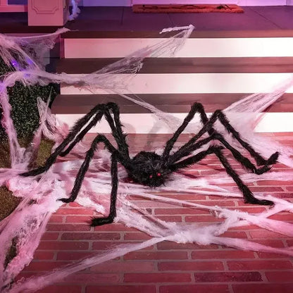 Aranha Preto Peludo Halloween Aranha, 1.5 Metro Preta, Macia, Peluda, Assustadora Ar Livre