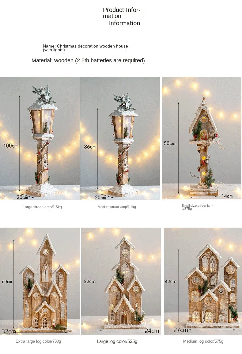 Cerca Decoração Natal Neve Pinho Decoração árvores Natal | Portão árvore natal madeira
