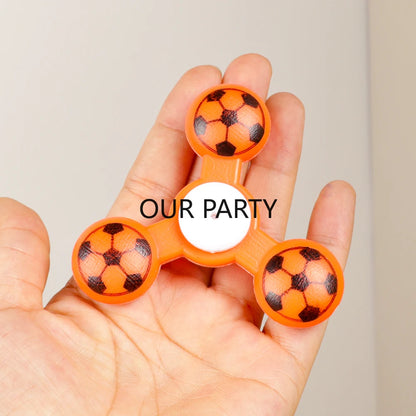 Giroscópio Copa do Mundo De Cristal Transparente Fidget Spinner Com Luz Brilho
