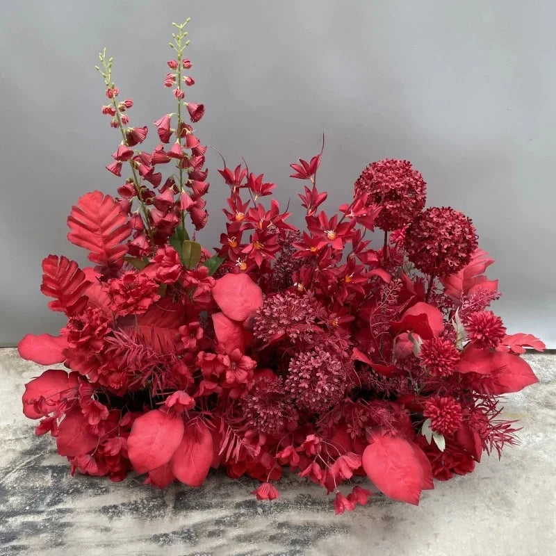 Flores artificiais de Natal Decoração de Natal, Folhagem natalina, arranjo natal, decoração