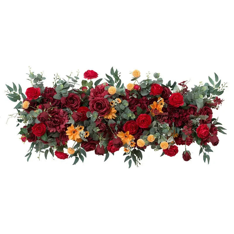 Flores decorações de Natal, 4 estilos de poinsétias artificiais de flores de Natal purpurina
