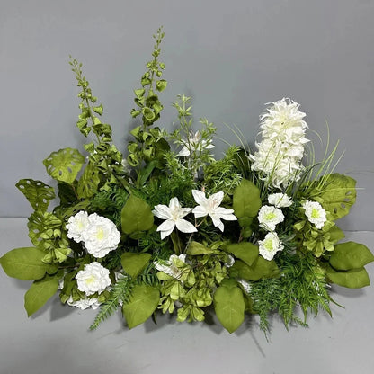 Flores artificiais de Natal Decoração de Natal, Folhagem natalina, arranjo natal, decoração