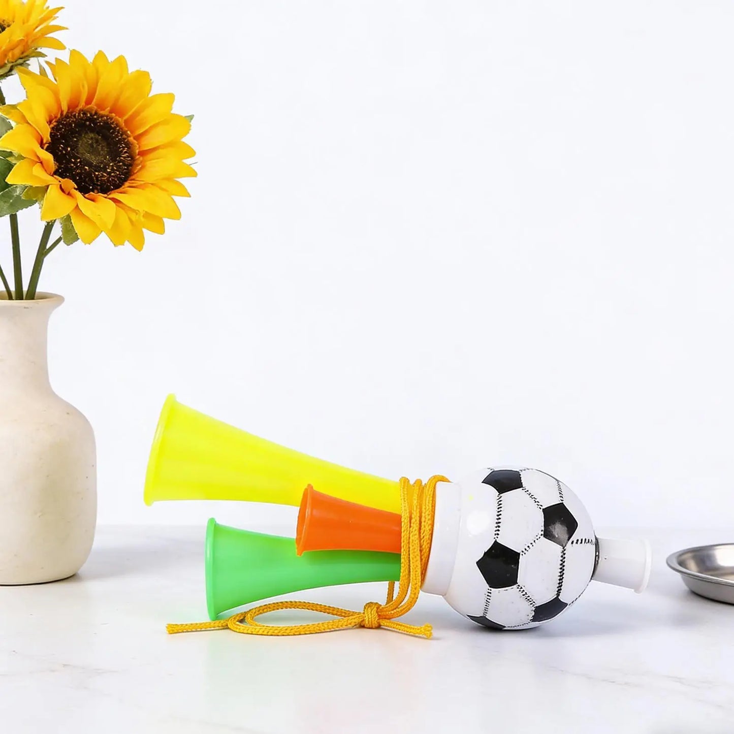 Vuvuzela Copa do Mundo Buzina de futebol Vuvuzela, conjunto de 3 buzinas ar comprimido