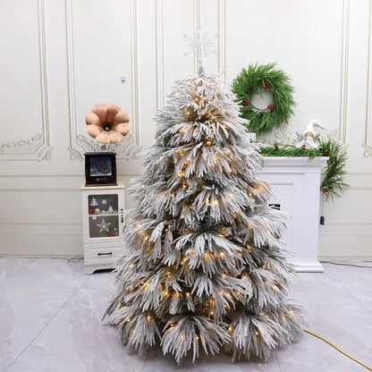 Árvore de Natal Artificial Mini Árvore Natal Branca com Luzes Quentes Decorações Natal