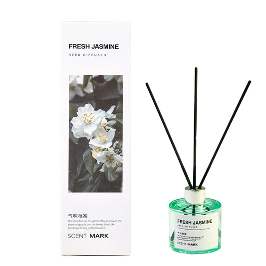 Conjunto de difusor de óleo essencial de fragrância para casa, difusor de aroma de rosa