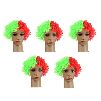 Peruca Copa do Mundo para torcedores de futebol, inspirada na Copa do Mundo, Peruca