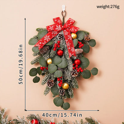 Guirlanda de Natal Enfeites Pendurados Árvore De Natal Layout De Cena De 50 Cm