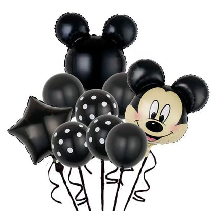 Kit balões mickey e minnie balão bexiga Disney minnie mouse balão látex redondo mickey