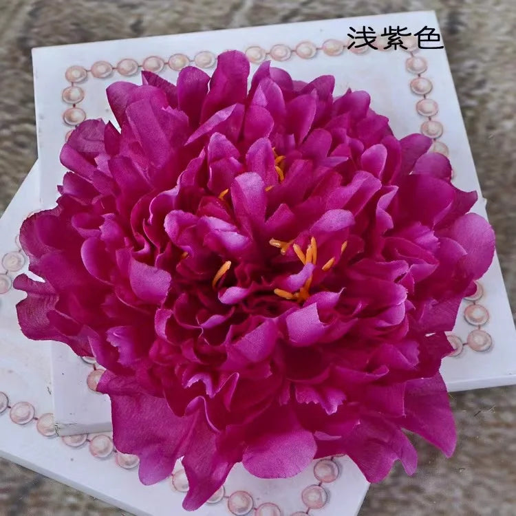 Simulação Peônia Flor , Exibição De Janela 18cm PE Artificial  e Adereços Fotográficos