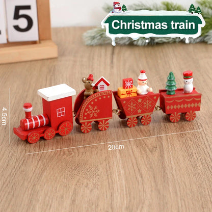 Trenzinho de Natal de Madeira Enfeite Decorativo de Mesa Mdf 25cm