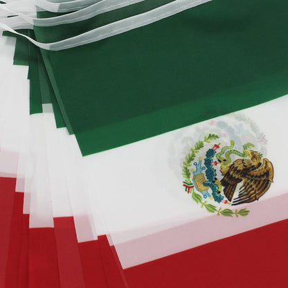 Bandeirinhas Copa do Mundo Cordão de bandeira do México de 1,5 m, 24 peças (México)