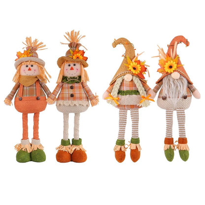 Kit Boneco Espantalho Decorativo Para Festa Junina - Januário E Lindinha 21.25 Pol./54cm