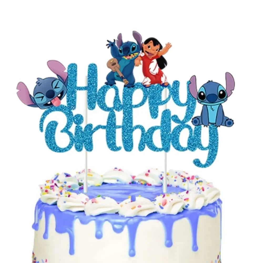 Topo bolo Lilo Stitch, 2 peças Stitch Topo, Decoração de bolos Stitch Crianças e Festa