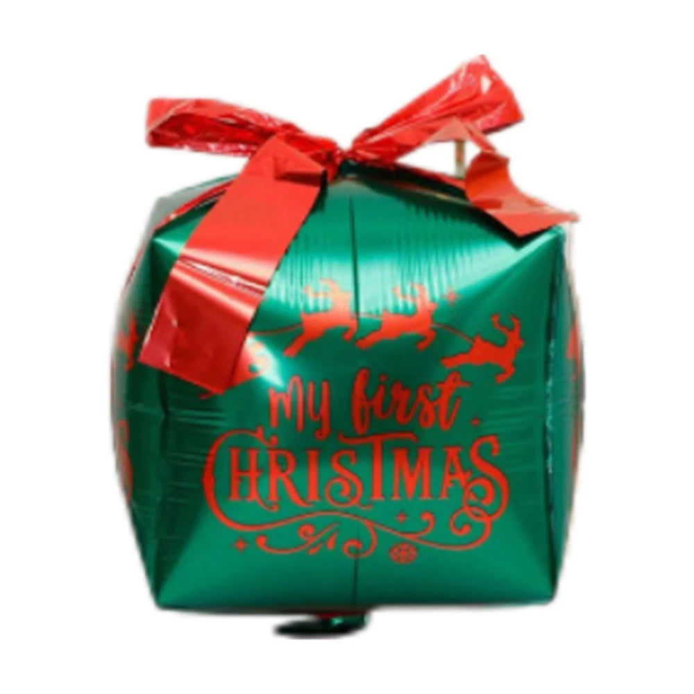 Kit de Balões de Natal, Decoração de Natal com Papai Noel e Boneco de Neve e Presente