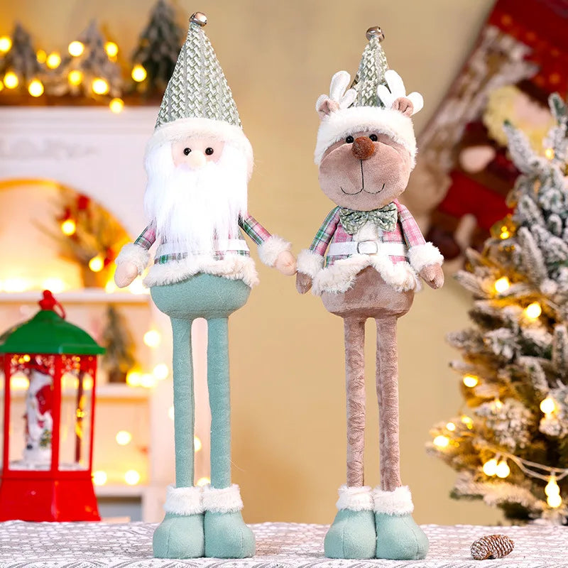 Kit decoração Natal personagens figuras de boneca de natal, brinquedo de papai Noel