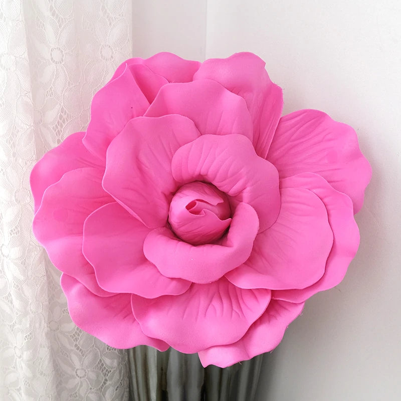 Decoração de flores de papel 3D de 40,6 cm para parede, flores de papel gigantes, flores