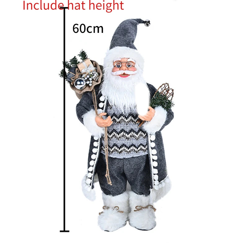 Papai Noel Papai Noel grande de 60cm, decoração de Feliz Natal para Lar, Feliz Ano Novo