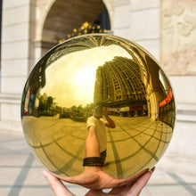 Carregar imagem no visualizador da galeria, Esfera Decorativa Espelho Esfera 80mm Dourado
