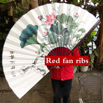 Leque Diferente De Madeira 120x220cm Bambu Branco leque de papel branco de bambu